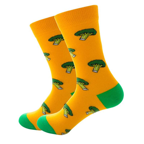 Leuke vrolijke gezellige broccoli sokken. 